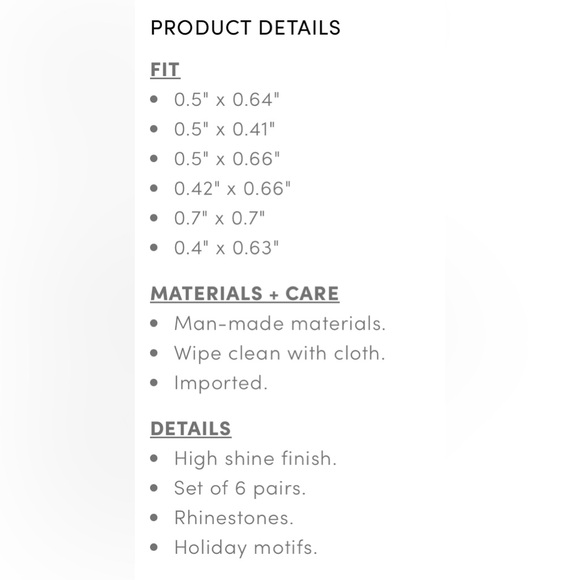 Torrid Dark Spooky Holiday Stud Earring Set Skeleton Skull Snowflake Christmas - Picture 5 of 11